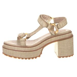 NEW Cult Gaia Elka Platform Sandals Raffia US 10